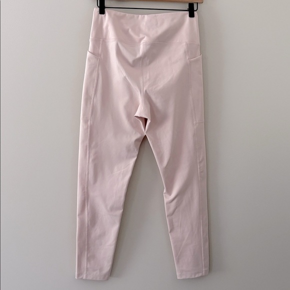 Girlfriend Collective High Rise Pocket Crop Leggings Blush Size M - Picture 4 of 9
